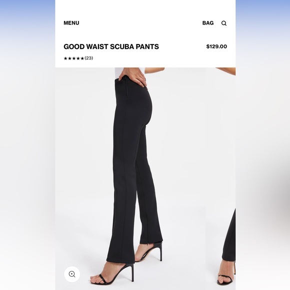 Good American Good Waist Scuba Pants - Picture 2 of 8